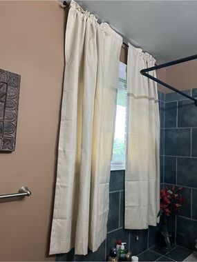 Eclipse Ivory Curtain Panel Pair